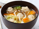 味噌汁、スープに